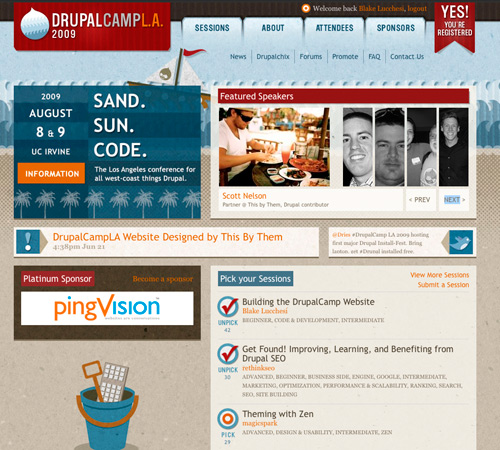 DrupalCampLA Homepage